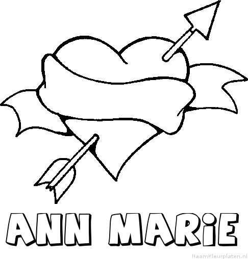 Ann marie liefde kleurplaat